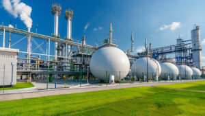 A European natural gas storage area in the UK.