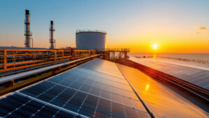 A factory uses both traditional and smart energy procurement strategies to produce enough energy.