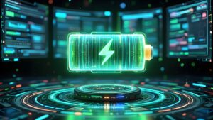 A giant battery sits on a renewable energy procurement platform.