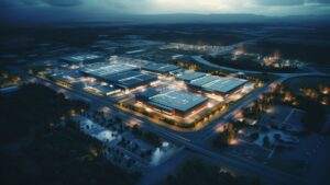 An industrial park with several industrial facilities seeking energy procurement strategies.